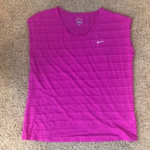 Pink Nike loose fit sleeveless top